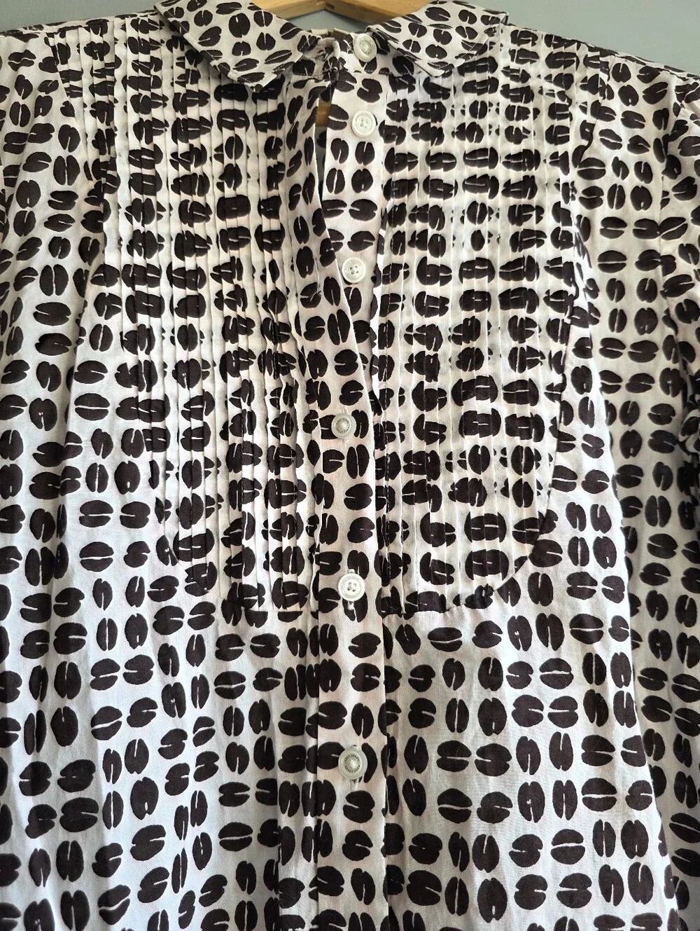 Kate Spade Coffee Bean Blouse Size 8